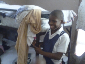 child in new quarters